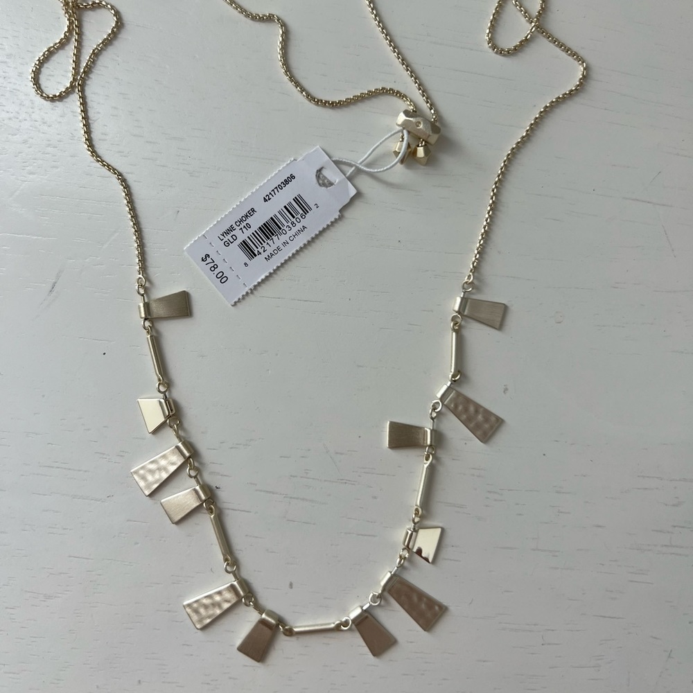 NWT Kendra Scott Lynn Choker in Gold